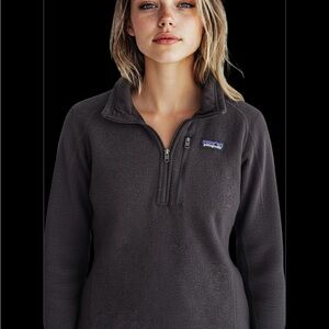 Patagonia Women's Charcoal Quarter-Zip Fleece